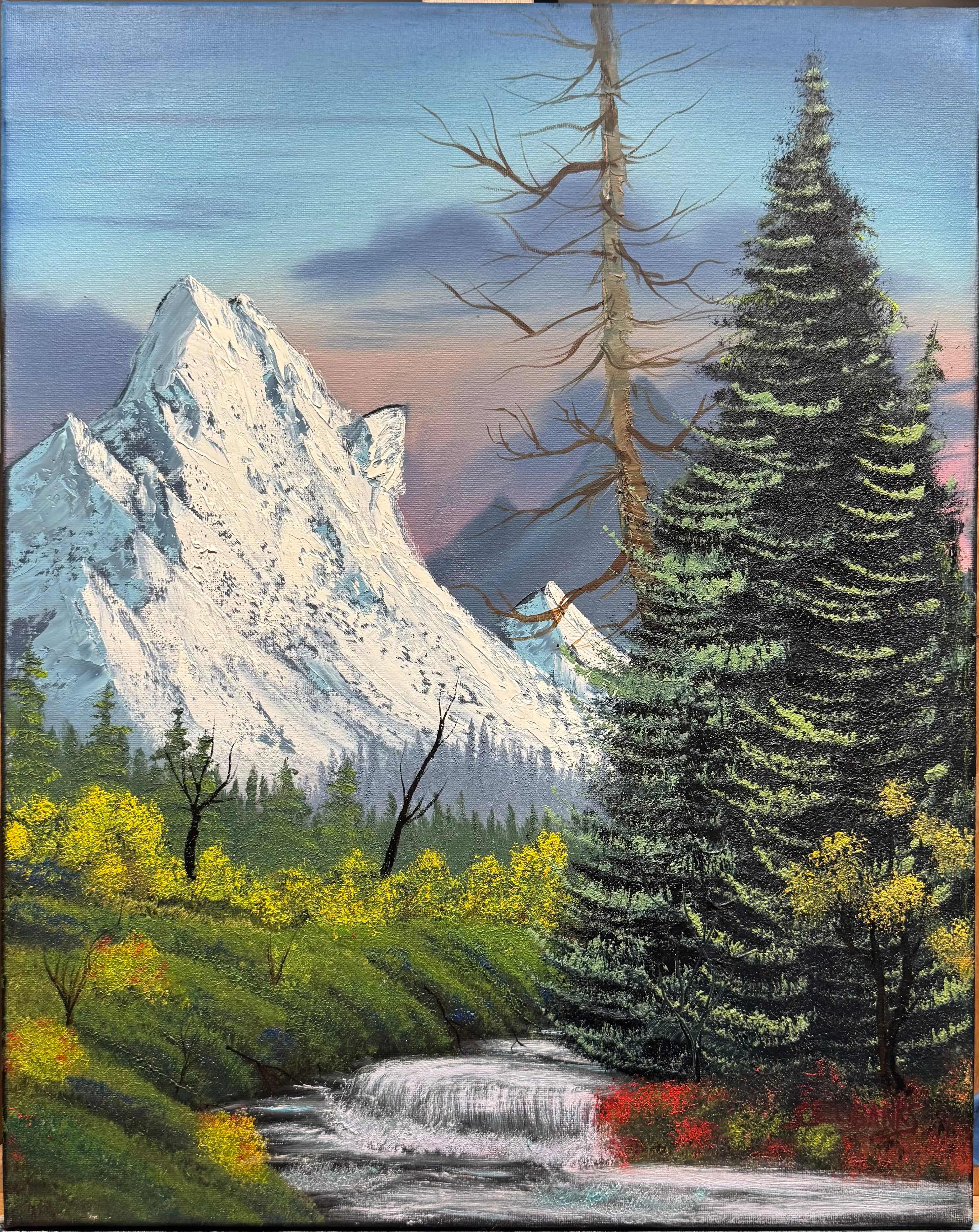 AK “Campsite with a View” 16”x20” Oil on Cavas