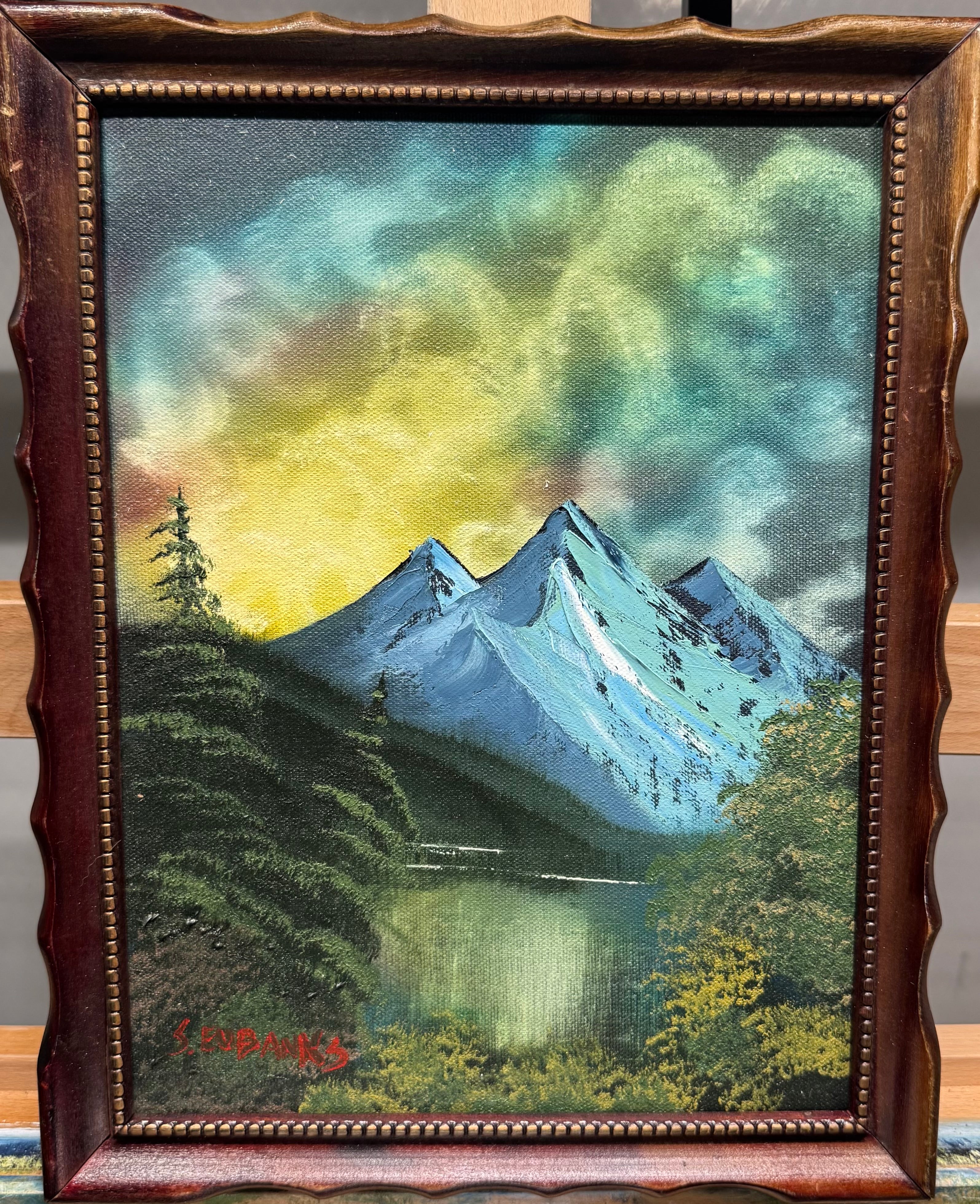 (26) Oil painting on 12x16 canvas in wood frame.