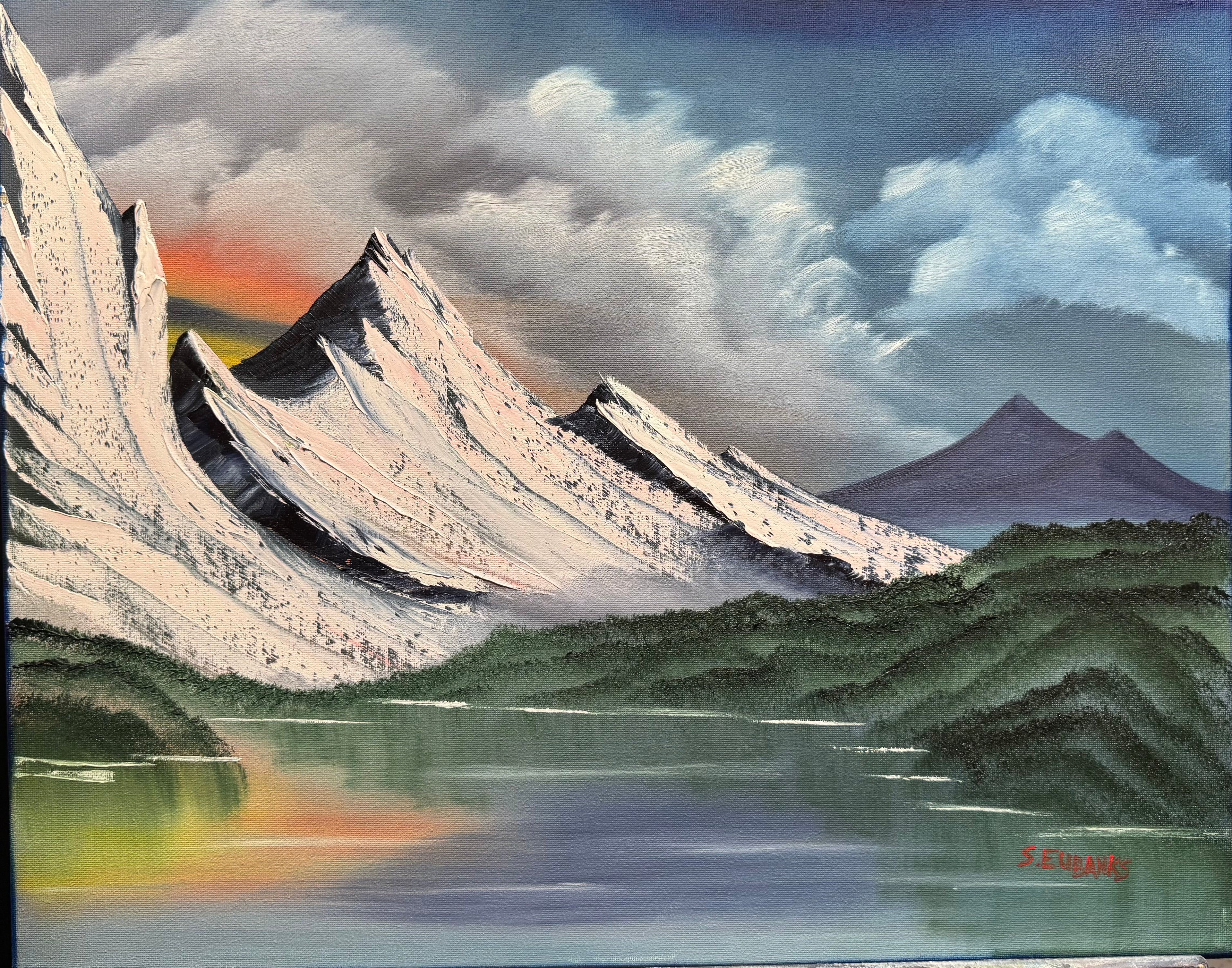 AE “Campsite View” 16x20 Oil Painting