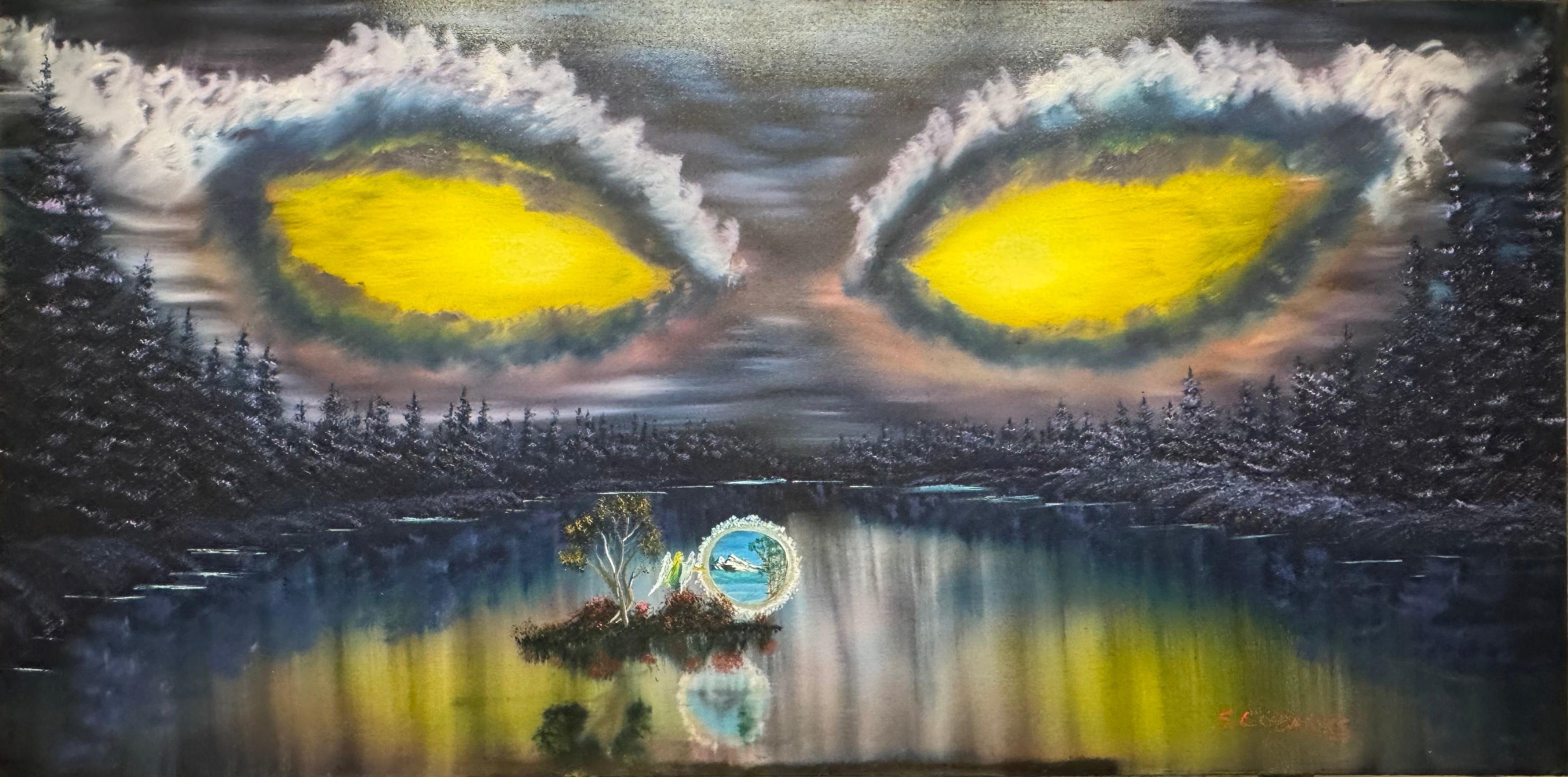 AA “Eyes Escape” 24”x48”