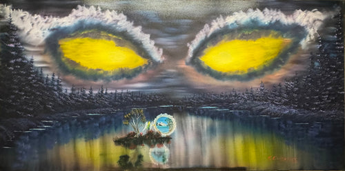 AA “Eyes Escape” 24”x48”