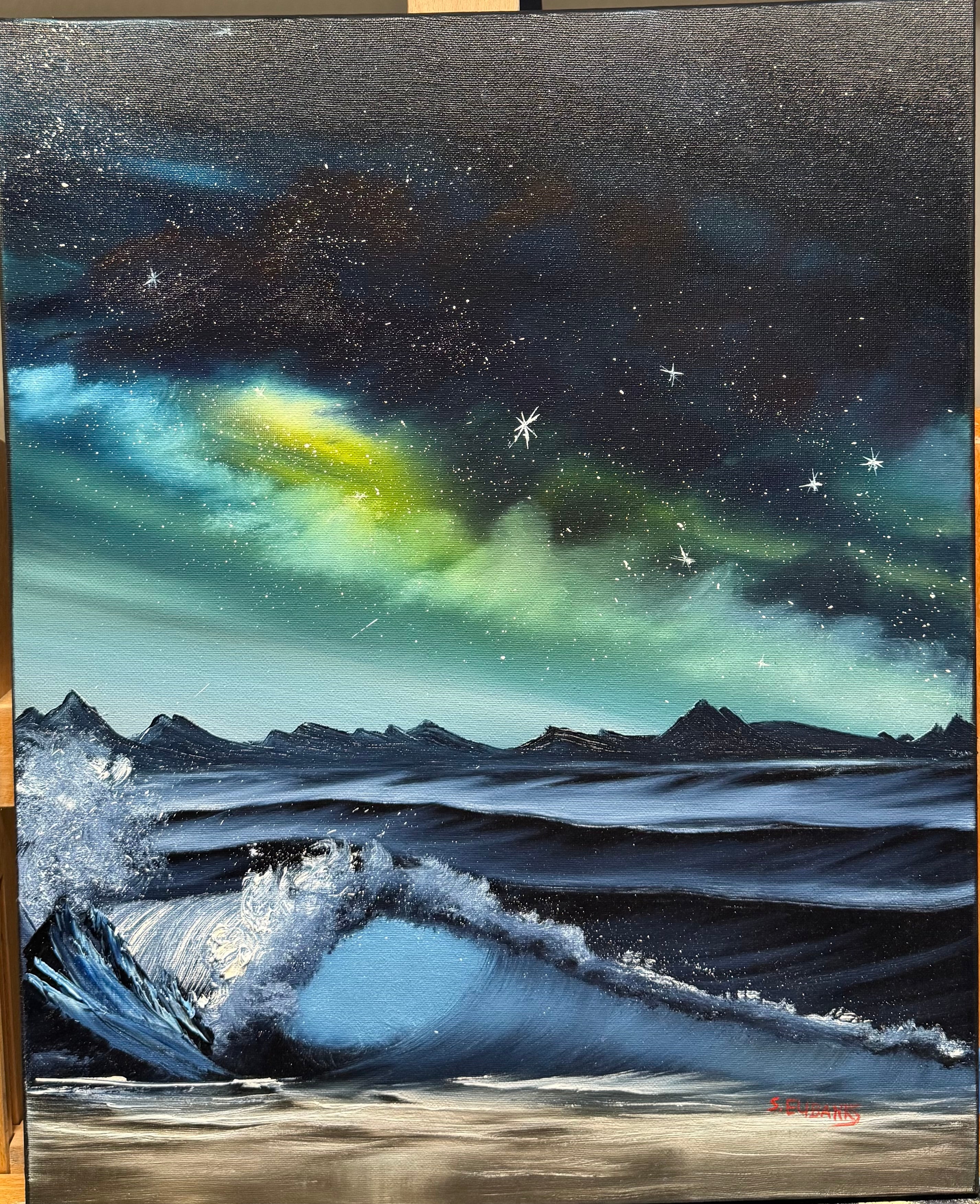 AH “Beach Galaxy” 16”x20” Oil Painting