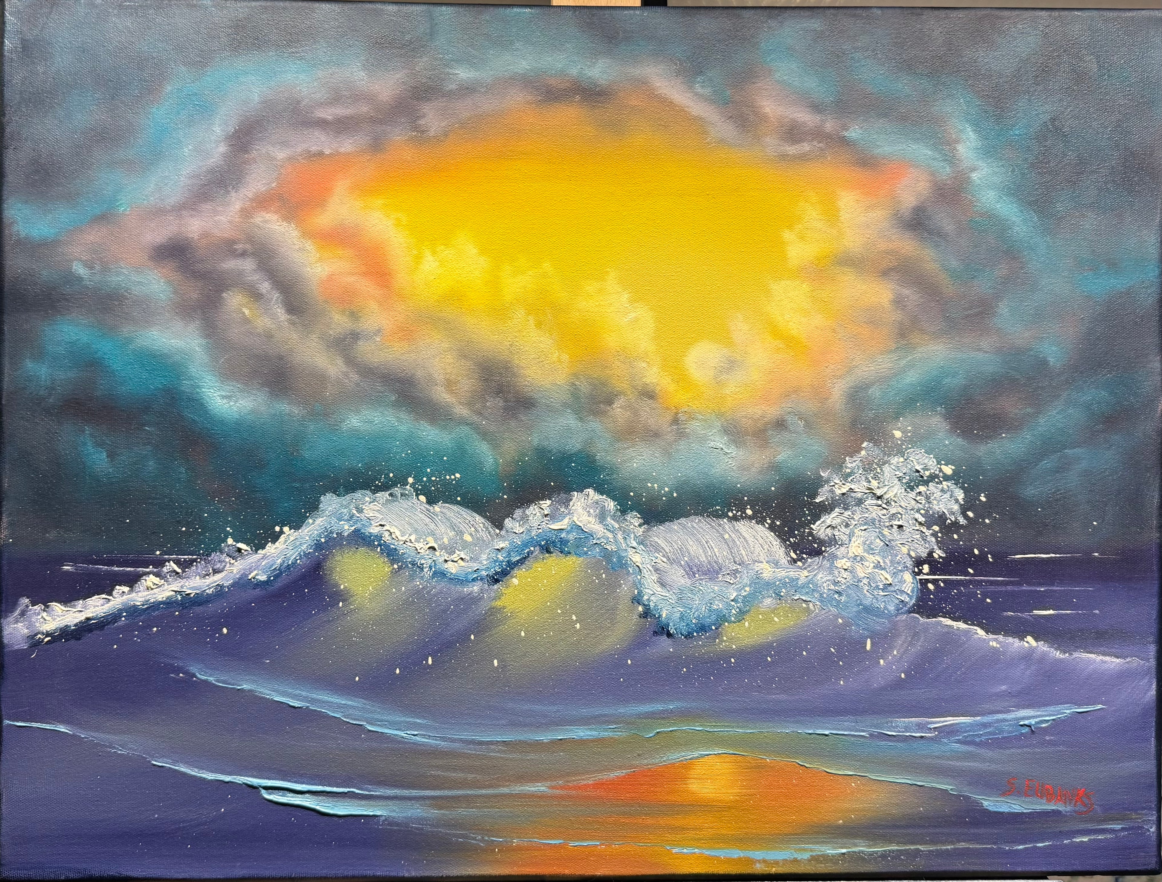 AC “Storms Brewed” 18x24 Oil on Canvas