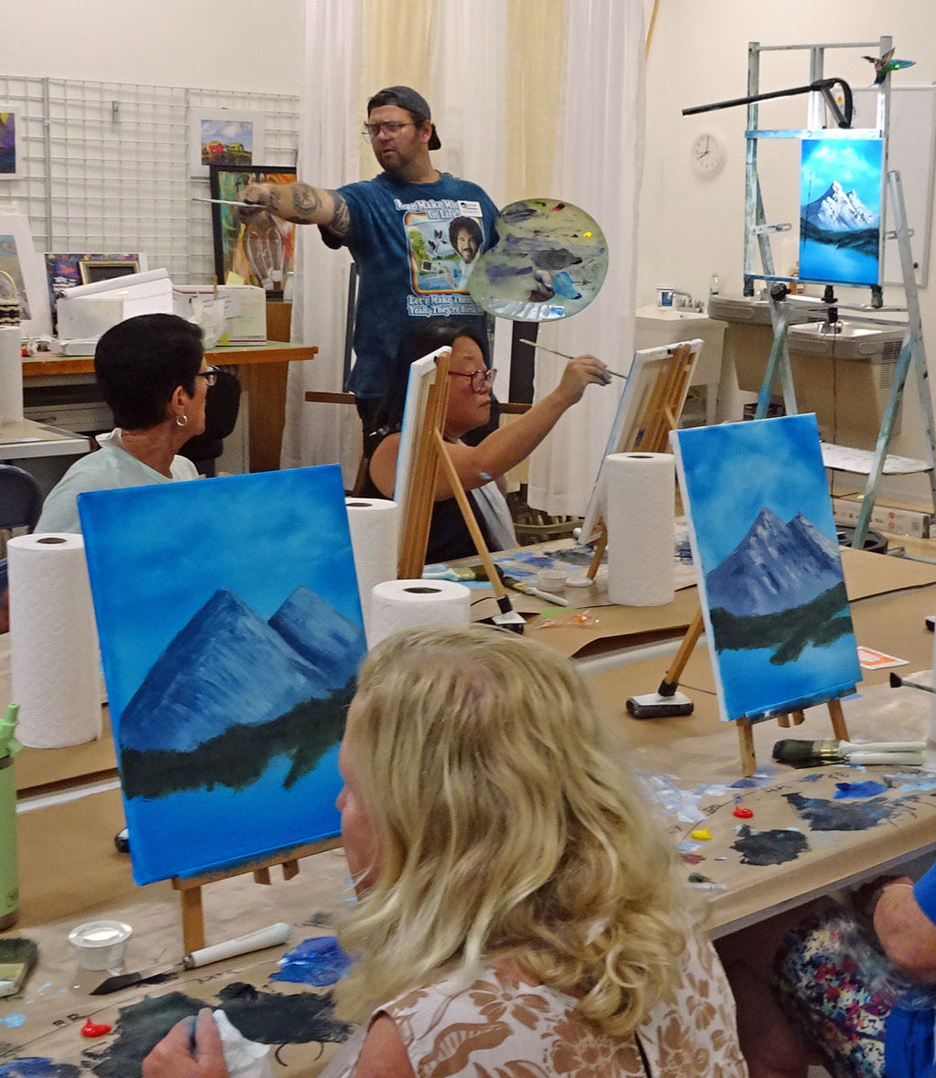 Painting class with S. Eubanks