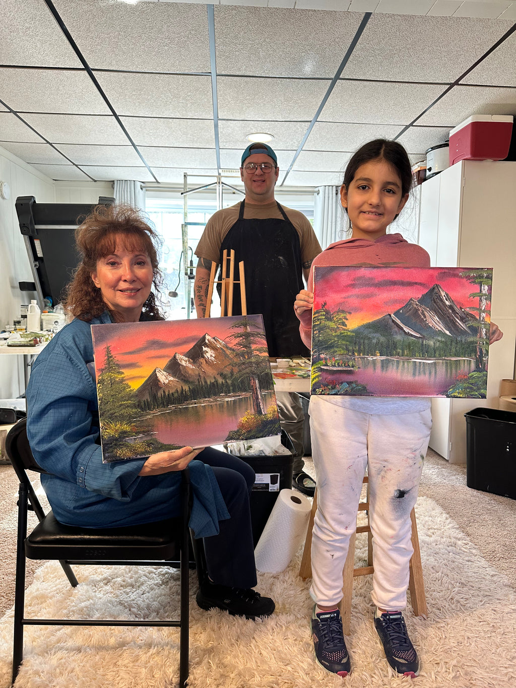 Painting class with S. Eubanks