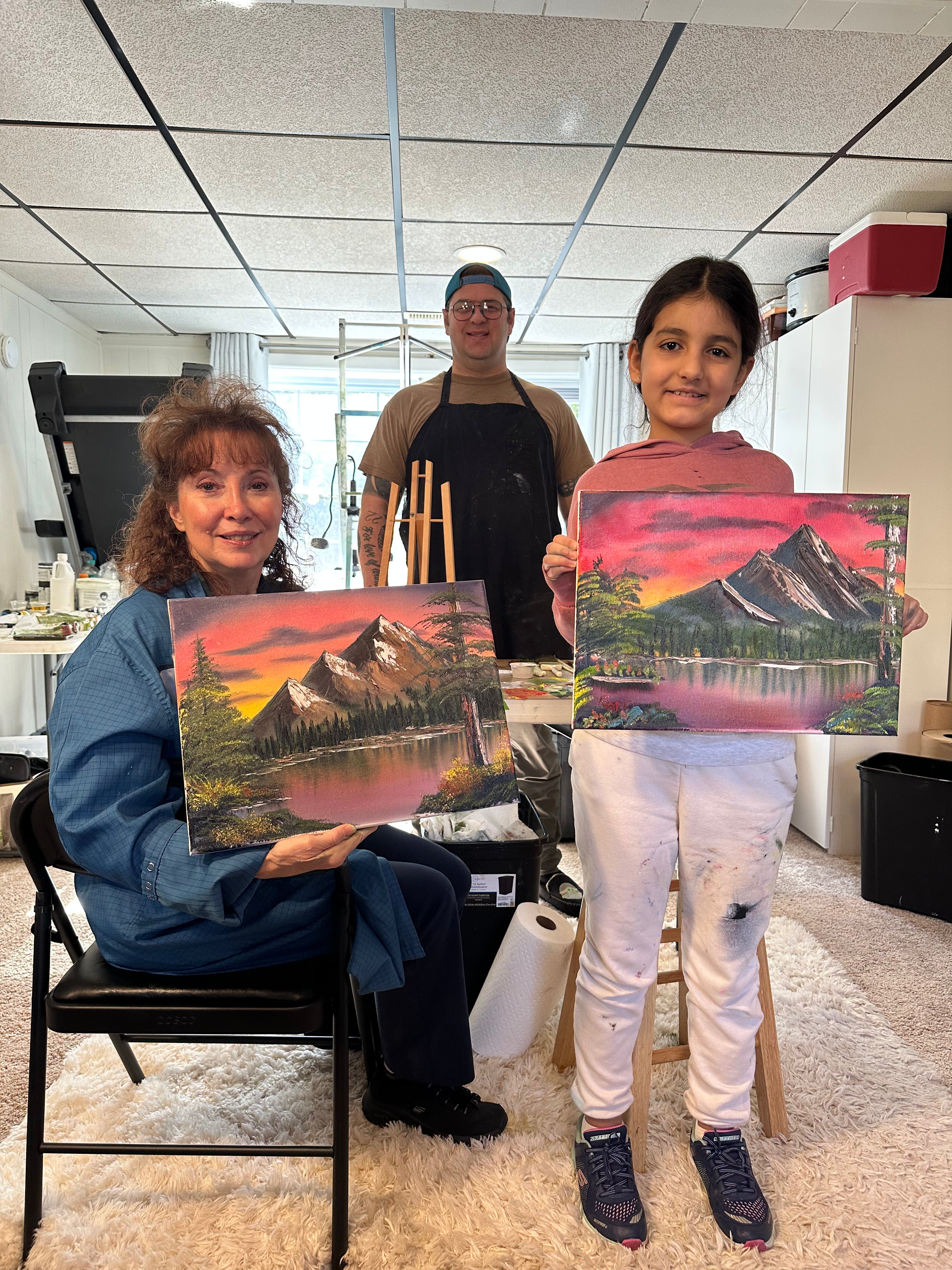 Painting class with S. Eubanks