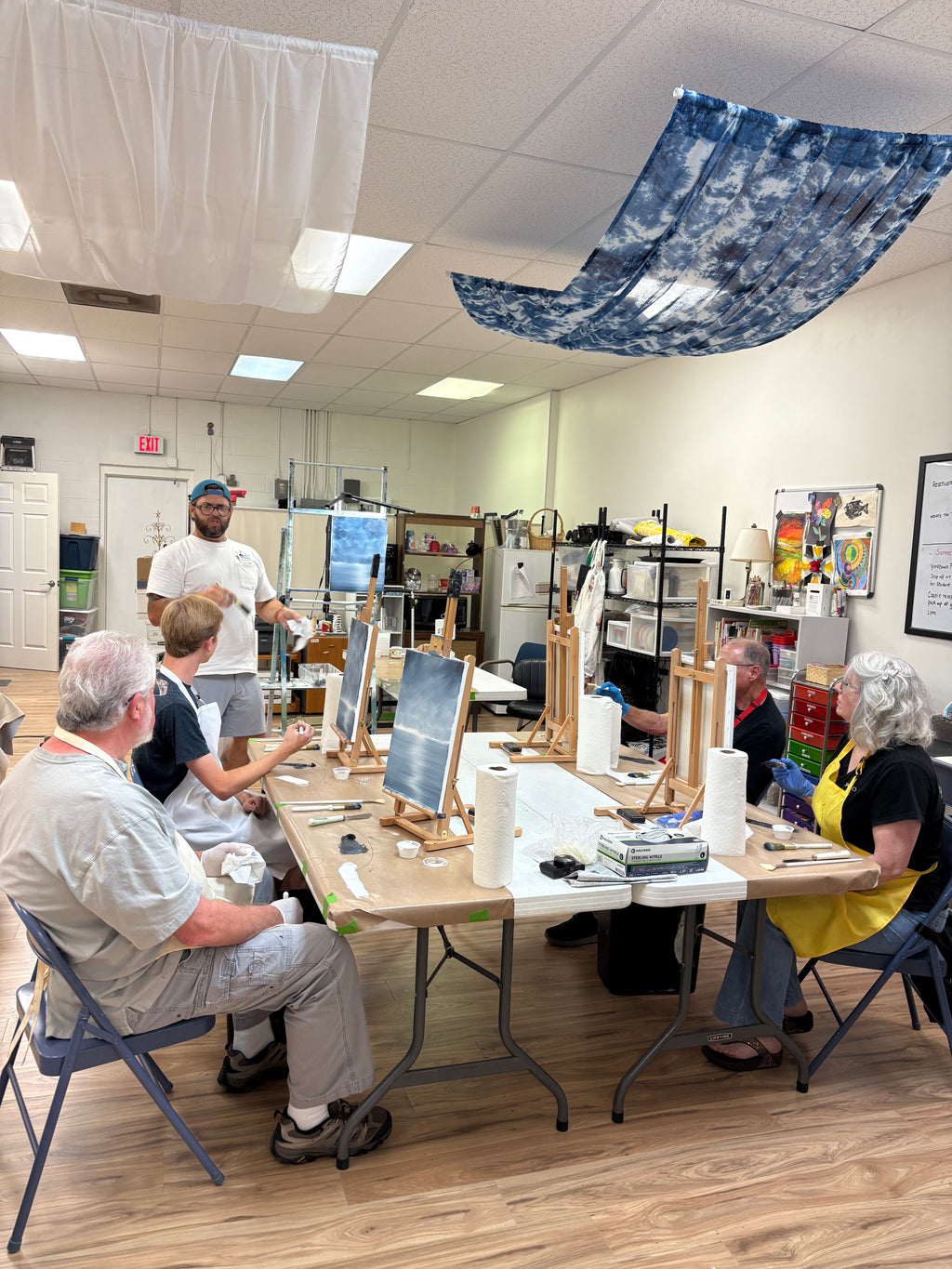 Painting class with S. Eubanks