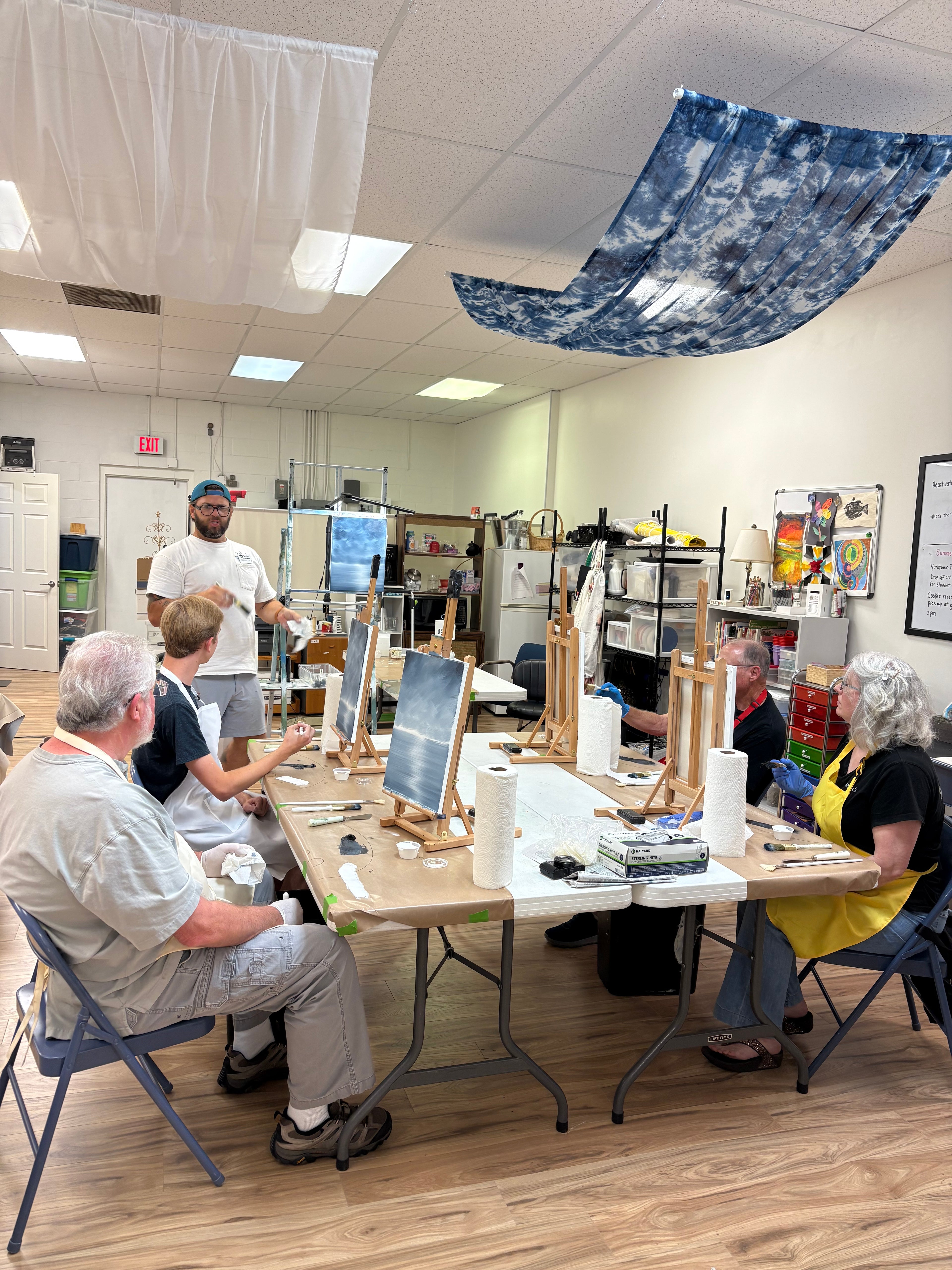 Painting class with S. Eubanks
