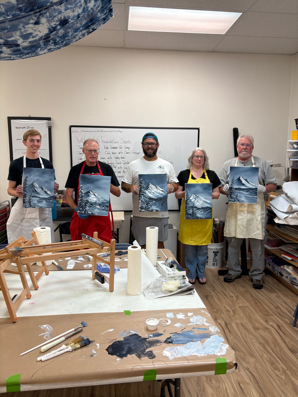 Painting class with S. Eubanks