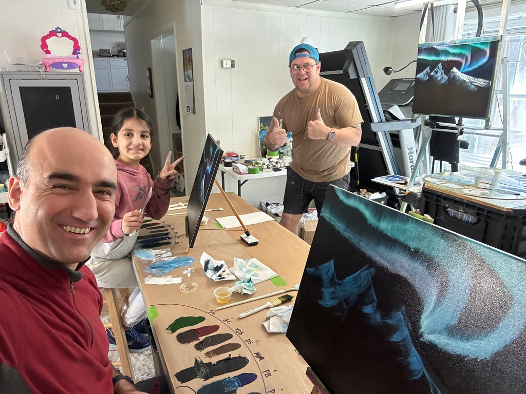 Painting class with S. Eubanks