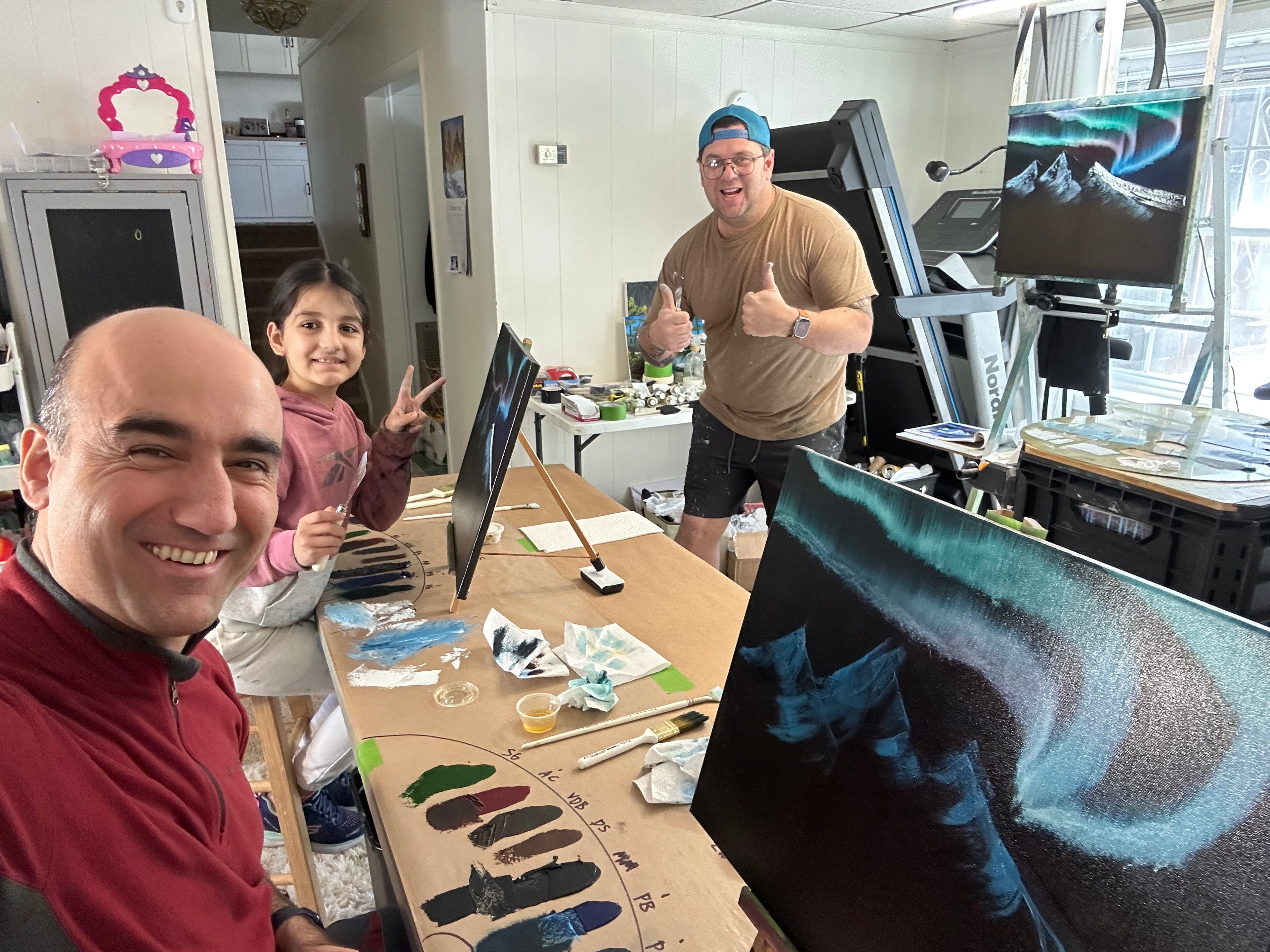 Painting class with S. Eubanks