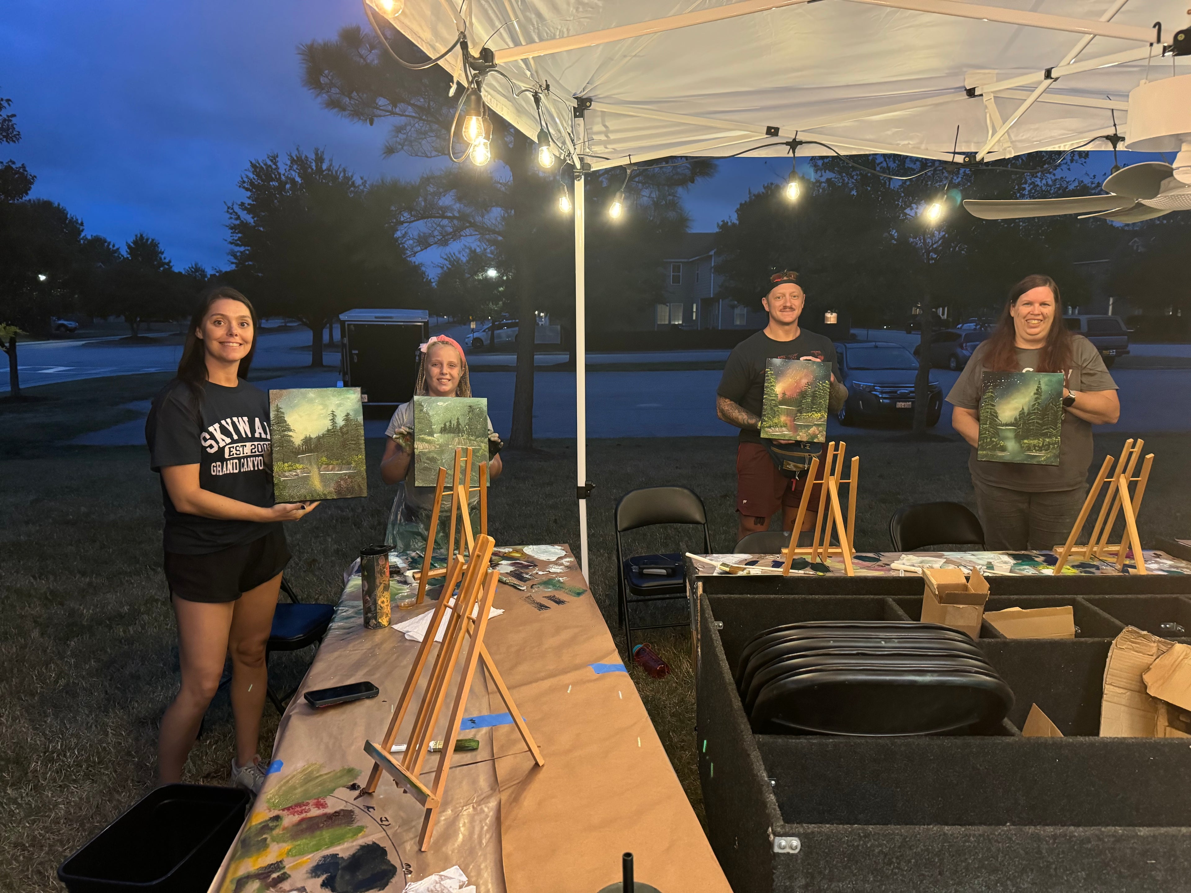 Painting class with S. Eubanks