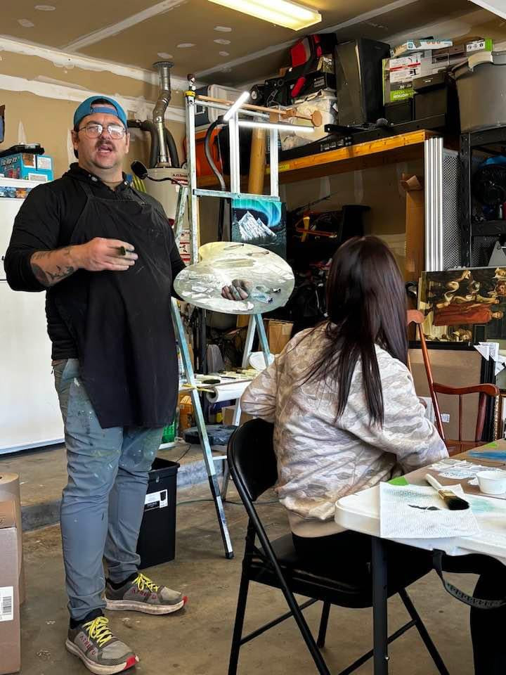 Painting class with S. Eubanks