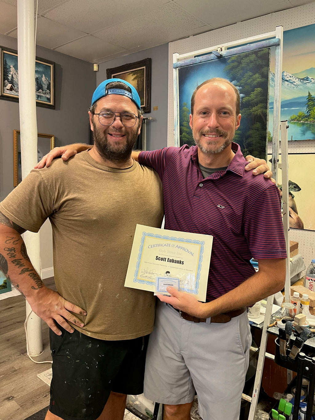 Painting class with S. Eubanks