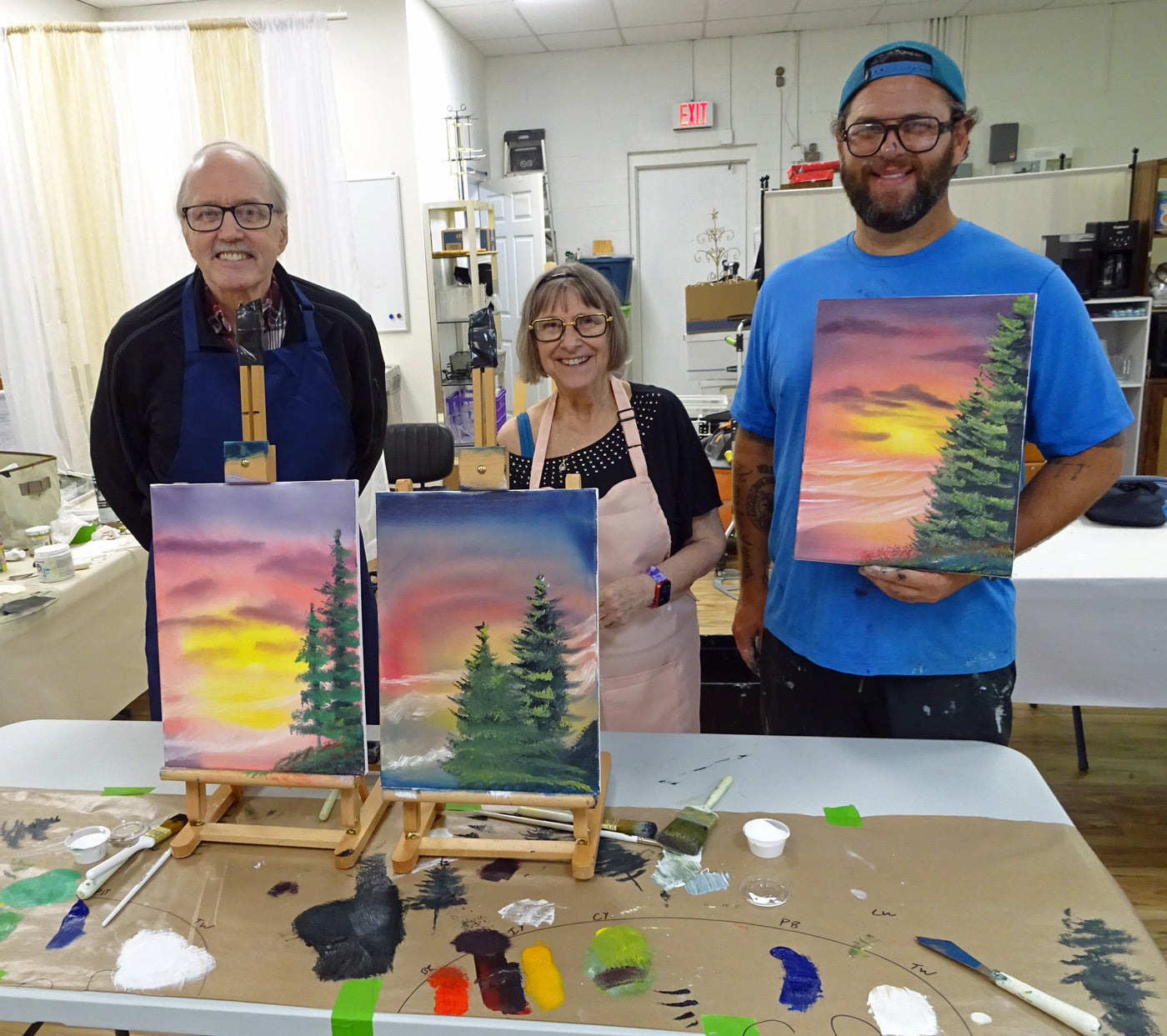 Painting class with S. Eubanks