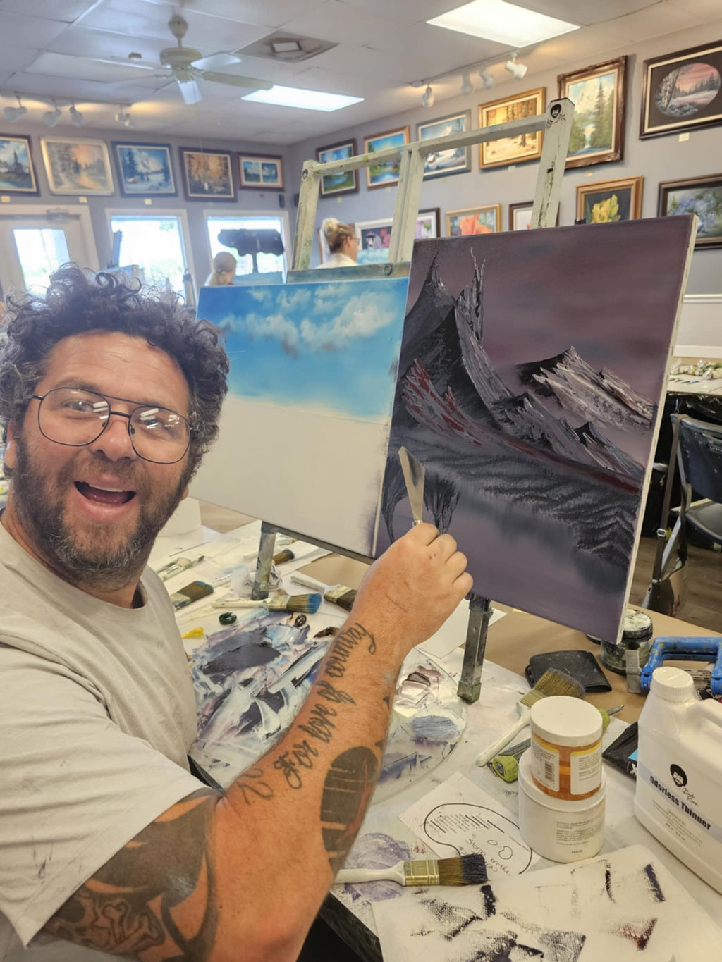 Painting class with S. Eubanks